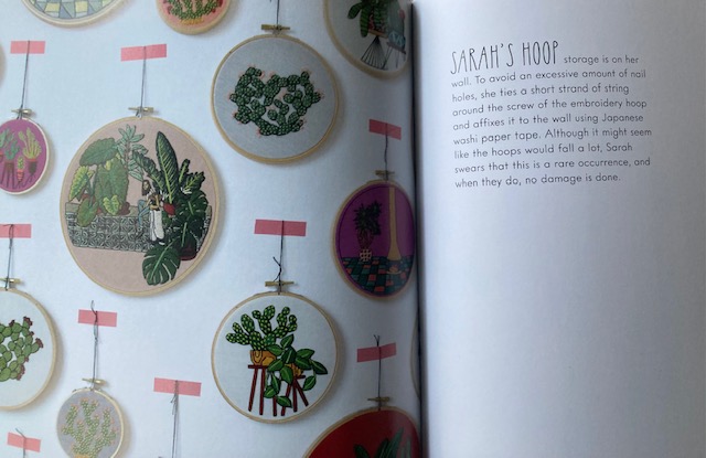 Embroidered hoops from Sarah K Benning illustrating contemporary embroidery for the book review of Embroidered Life