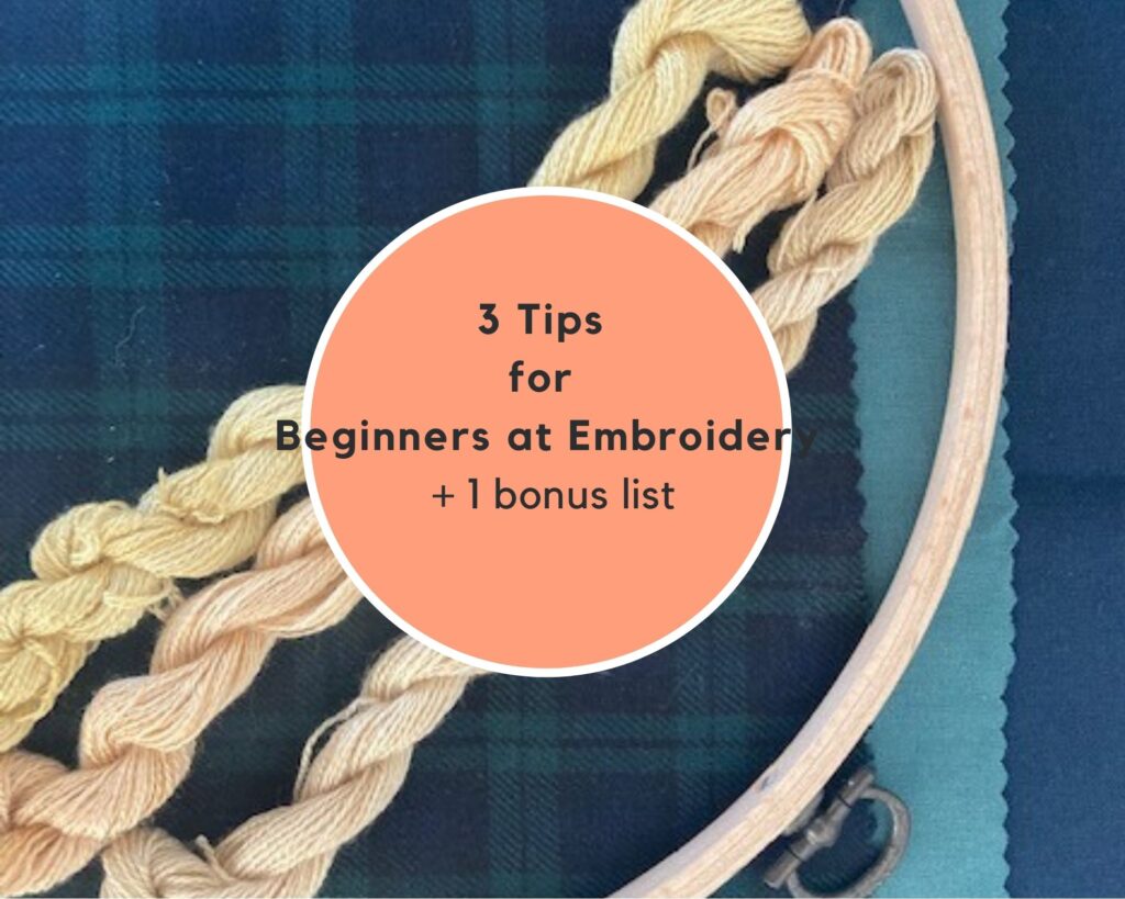 Fabrics and threads beginners at embroidery kits