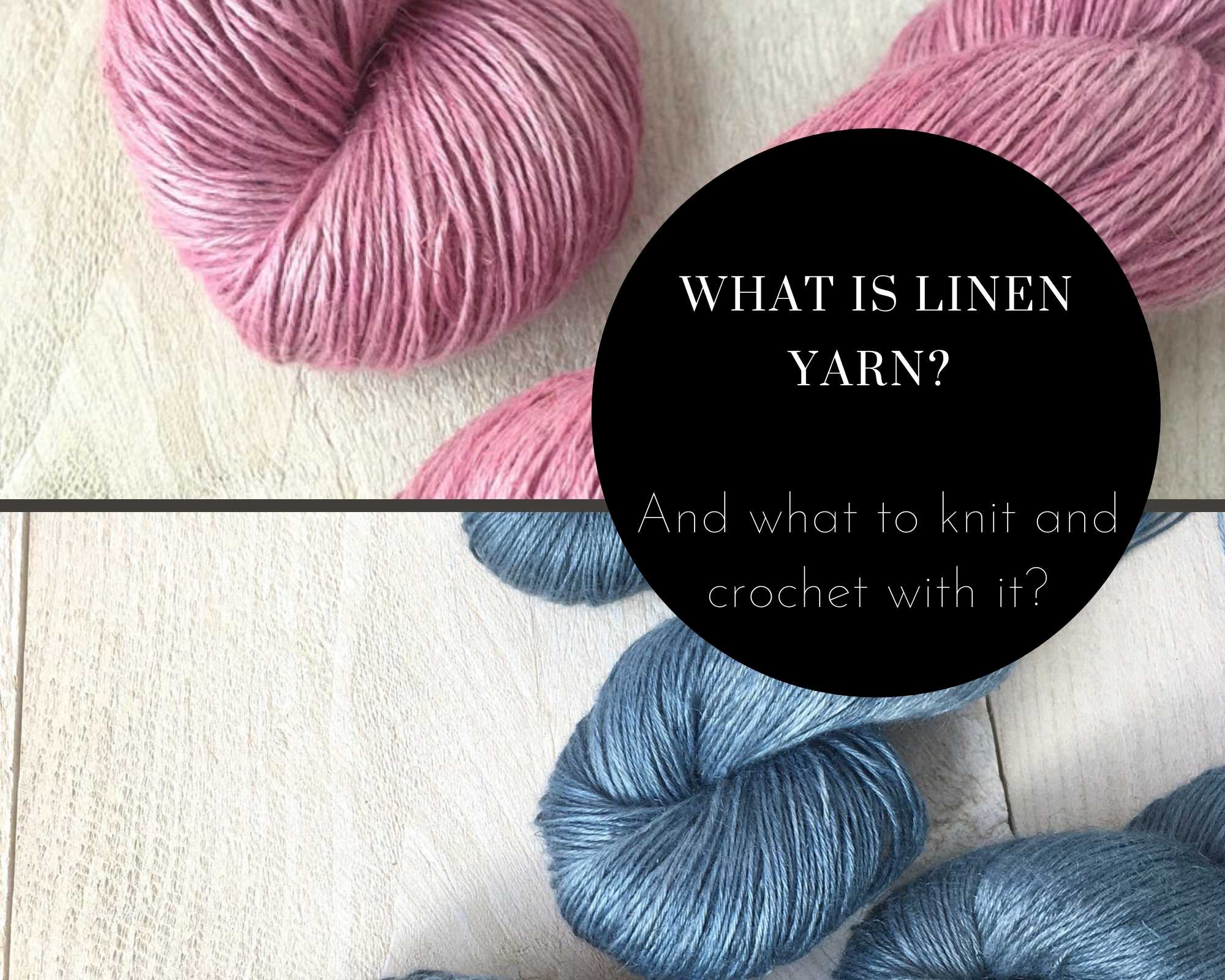 Knitting with linen yarn