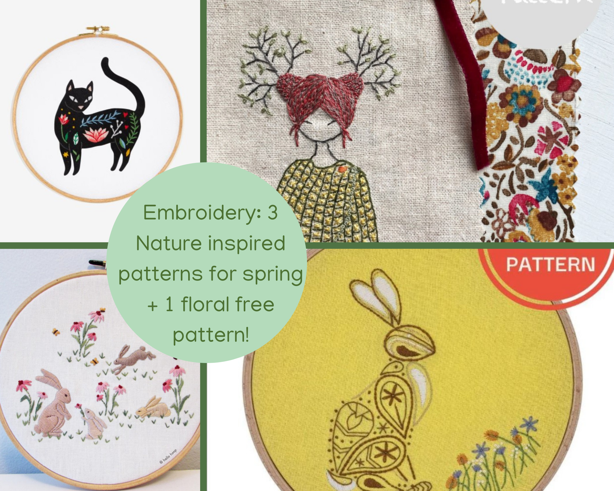 Embroidery Designs Patterns, Embroidery Schemes Nature