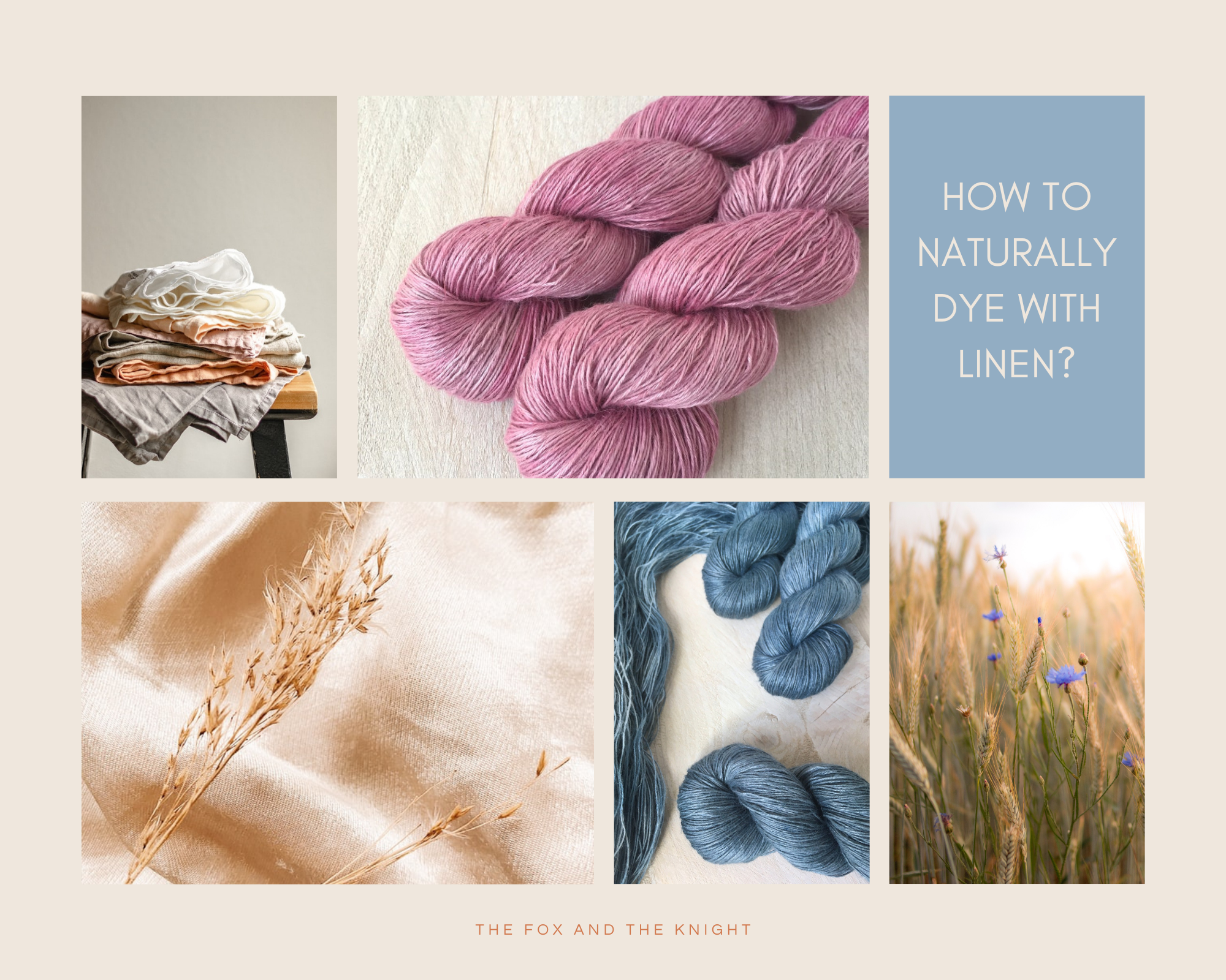 How to naturally dye with linen