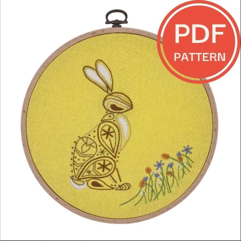 Bunny pattern from Paraffle Embroidery