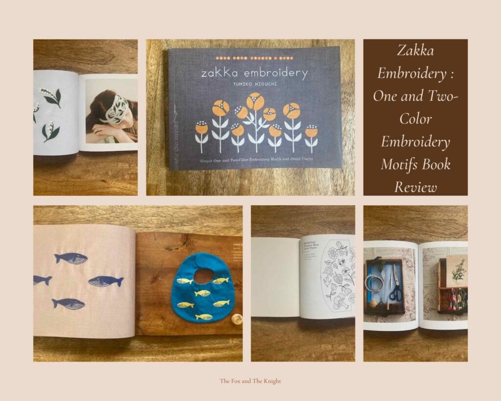 One and Two Color Zakka Embroidery book review